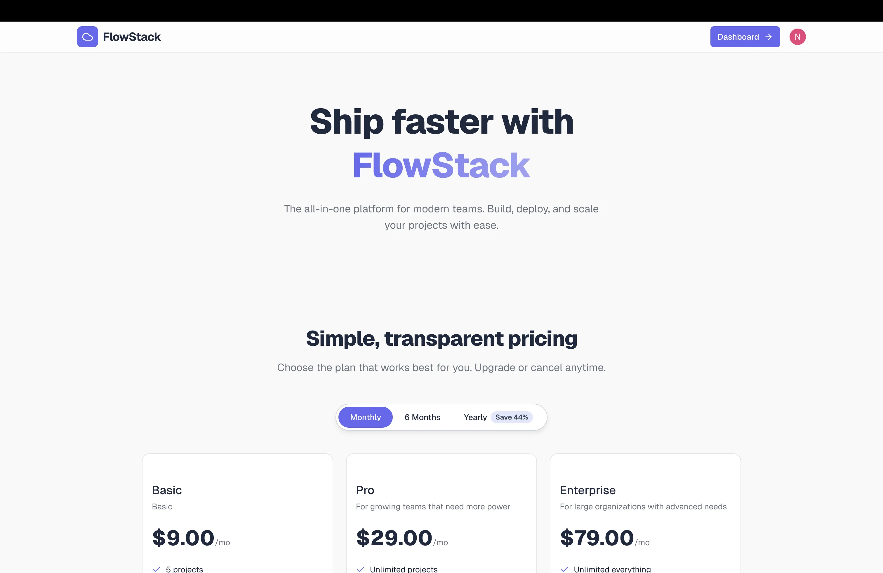 Landing Page